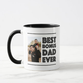 Caneca Melhor Pai De Bônus Alguma Vez Stepdad Stepdad - F