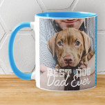 Caneca Melhor Pai de Cachorro Alguma Vez Personalizado Fo<br><div class="desc">Este design simples e clássico é composto por tipografia serif e adiciona uma foto personalizada</div>