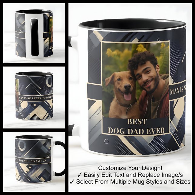 Caneca Melhor Pai De Cachorro Para Ele Foto Mug 011 (Criador carregado)