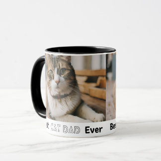 Caneca Melhor Pai de Cat de Foto Personalizada e Nome de 