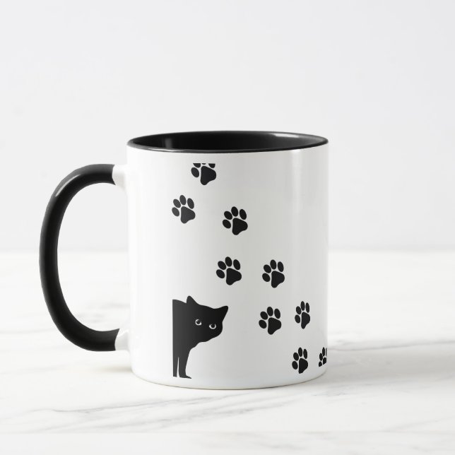 Caneca Melhor Pai de Cat de Foto Personalizada e Nome de  (Esquerda)