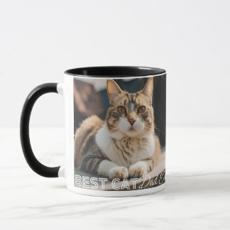Caneca Melhor Pai de Cat de Foto Personalizada e Nome de 