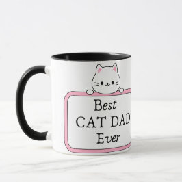 Caneca Melhor Pai de Cat de Foto Personalizada e Nome de