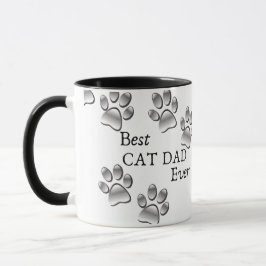 Caneca Melhor Pai de Cat de Foto Personalizada e Nome de