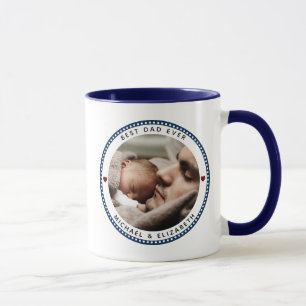 Caneca Melhor Pai De Dia de os pais De Duas Fotografias
