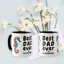 Melhor Pai de Dia de os pais marinho colorido