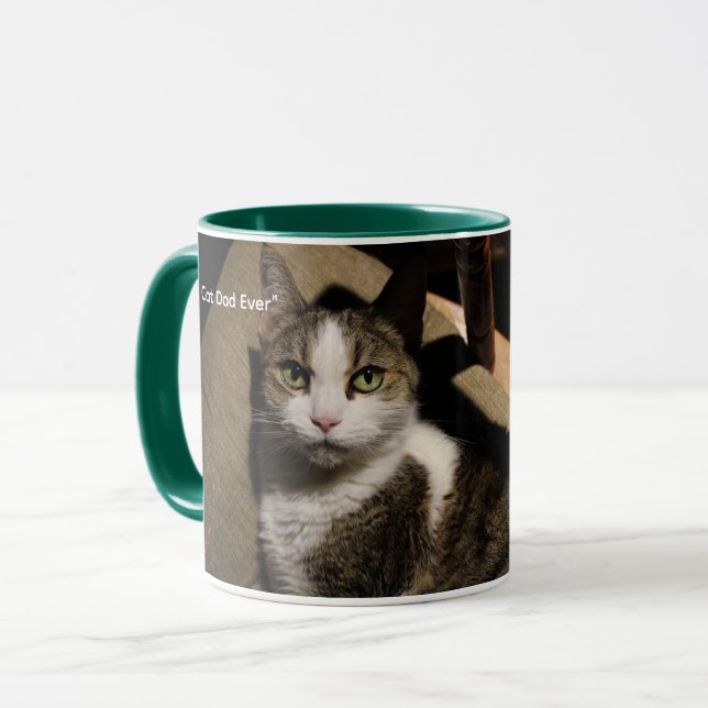 Caneca "Melhor Pai de Gato de Todos os Tempos--Caneca do  (Frente Esquerda)