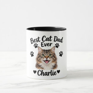 Caneca Melhor Pai de Gato de Todos os Tempos Presente Div