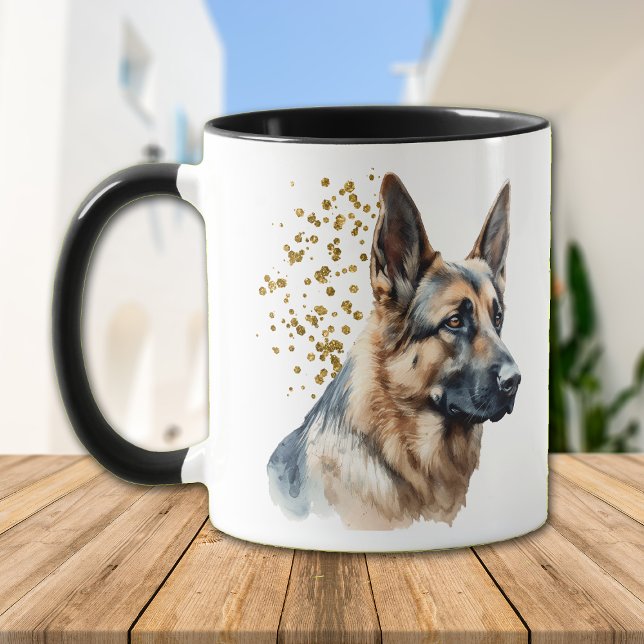Caneca Melhor Pai de German shepherd (Criador carregado)