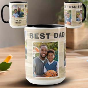 Caneca Melhor Pai de Todos os Tempos Madeira 3 Colagem de