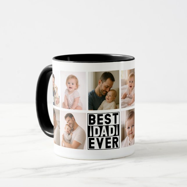 Caneca Melhor Pai de Todos Personalizado com Foto | Prese (Frente Esquerda)