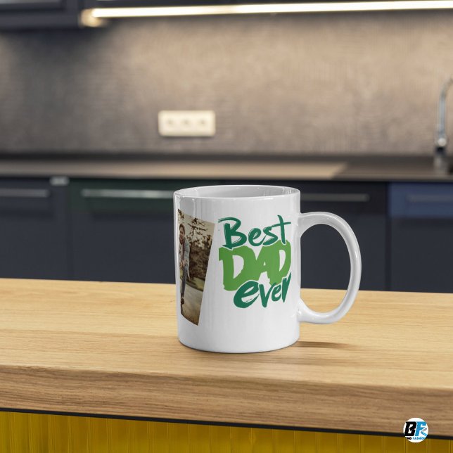 Caneca Melhor Pai do Dia de os pais de Fotografia Moderno (Criador carregado)