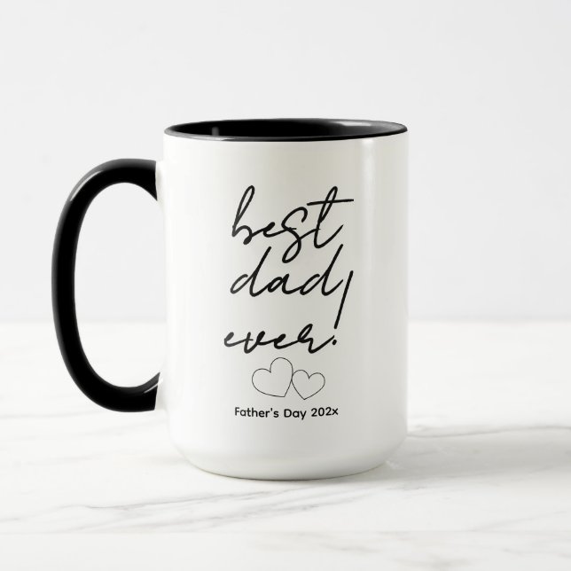 Caneca Melhor Pai do Mundo! (corações) (Esquerda)