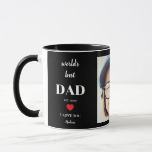 Caneca Melhor Pai do Mundo Eu Te Amo Foto Personalizada d