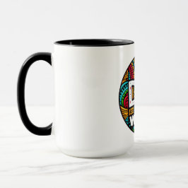 Caneca Melhor Pai do Mundo - Mosaico Arco-íris Vibrante