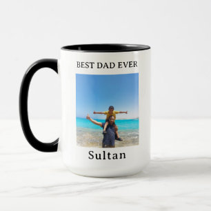 Caneca Melhor Pai do Mundo Nome e Foto do Pai Personaliza
