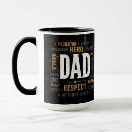 Caneca Melhor Pai do Mundo | Respeite o Herói Pai 