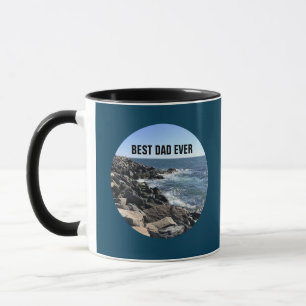 Caneca Melhor Pai do Oceano Atlântico Caça Azul