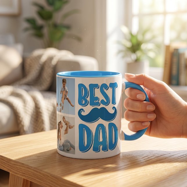 Caneca Melhor Pai Foto Personalizada Presente do Dia dos  (Criador carregado)