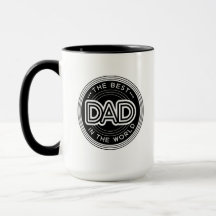 Melhor Pai Moderno Preto e Branco Dia dos Pais