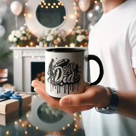 Caneca Melhor Pai, pai e filho, grafite Mug