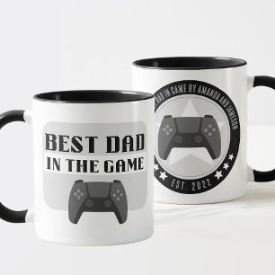 Caneca Melhor Pai para jogos no Game Personalised Mug