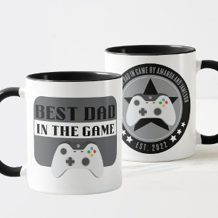 Caneca Melhor Pai para jogos no Game Personalised Mug