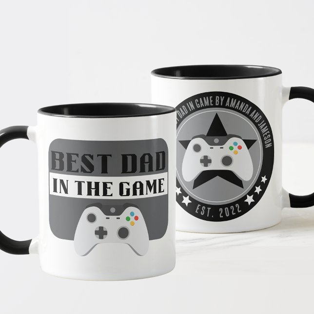 Caneca Melhor Pai para jogos no Game Personalised Mug (Best in the Game Personalized Gift Mug for Gaming Dads and Step Dads)