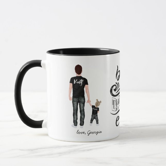 Caneca Melhor Papai do Mundo | Adicione sua Foto (Esquerda)