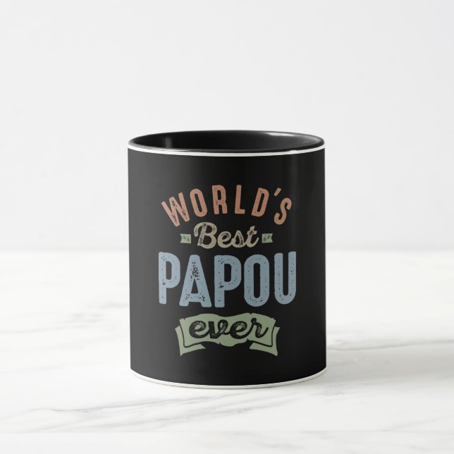 Caneca Melhor Papou do Mundo (Centro)