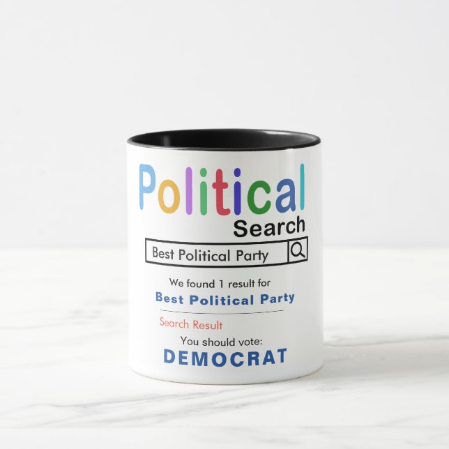 Caneca Melhor Partido Político Votando Mug (Centro)