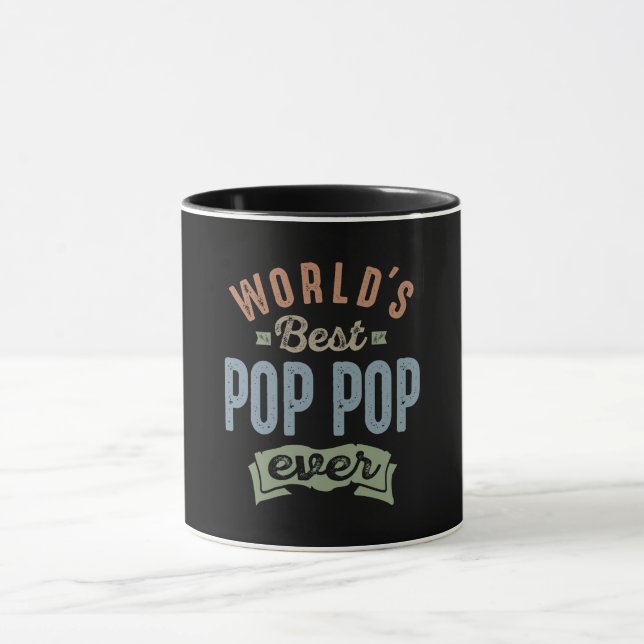 Caneca Melhor Pop de Pop mundos (Centro)