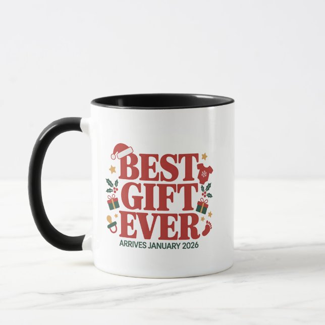 Caneca Melhor Presente Chega em Janeiro de 2026 Casal de  (Esquerda)