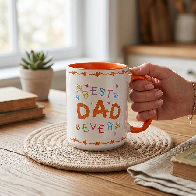 Caneca Melhor Presente de Dia dos Pais para Pai (Criador carregado)