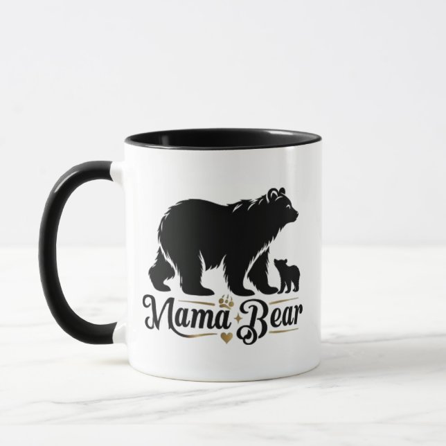 Caneca Melhor presente de mamãe urso para mães (Esquerda)