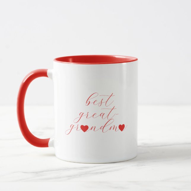 Caneca Melhor Presente para Bisavó, Nós Amamos a Bisavó   (Esquerda)