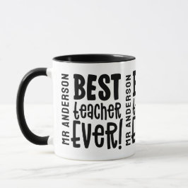 Caneca Melhor professor de obrigado do que moderno