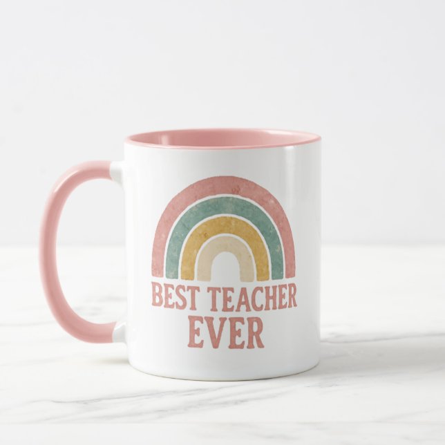 Caneca melhor professor de sempre, professor Rainbow (Esquerda)