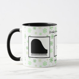 Caneca Melhor Professora De Piano Em Férias De Natal