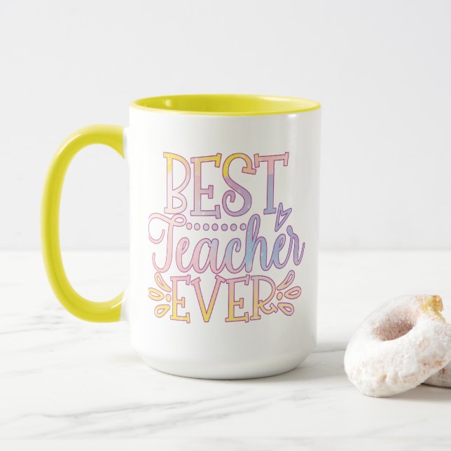 Caneca Melhor Professora Do Mundo (Com Donut)
