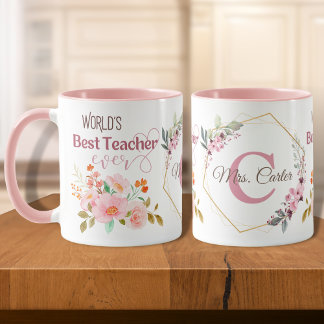 Caneca Melhor Professora do Mundo Alguma Vez Personalizad