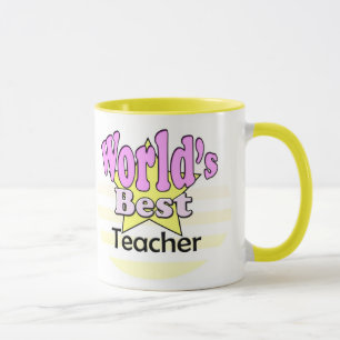 Caneca Melhor Professora do Mundo (Mulher)