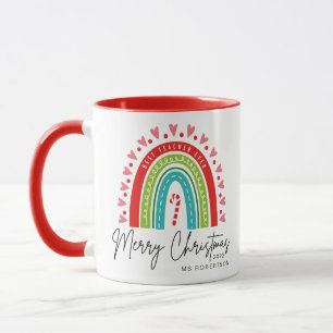 Caneca Melhor Professora Nunca Feliz Natal Moderno Arco-Í