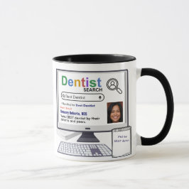 Caneca Melhor Resultado De Busca De Dentista Engraçado Co