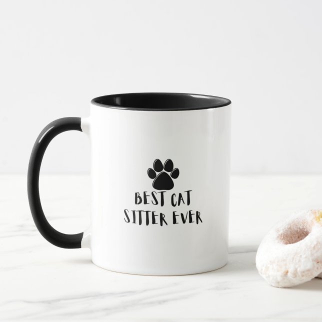 Caneca Melhor Separador De Gatos Nunca (Com Donut)