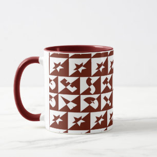 Caneca Melhor texto selvagem do Pai em vermelho