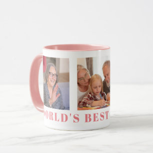 Caneca Melhor Vovó Foto Cor-de-Rosa Rosa Moderno