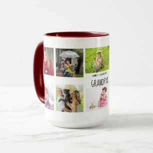 Caneca Melhor vovô Netos de Colagem de Fotos 10 Vezes