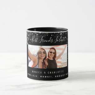 Caneca Melhores amigos para sempre fotografar relâmpago 