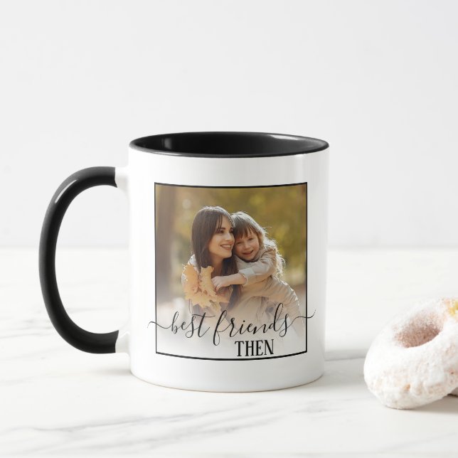 Caneca Melhores Amigos Para Sempre Imagem Personalizada E (Com Donut)